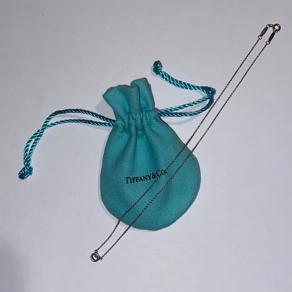 🔥Tiffany & Co. Peretti Aqua Marine 16.5 inches Necklace